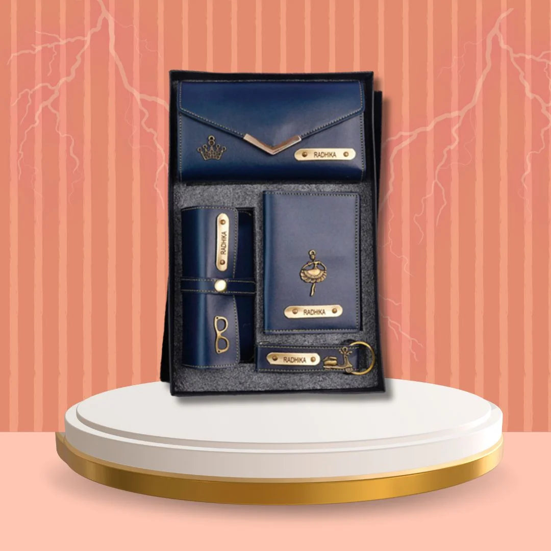 Jianora’s Elegant Her Essentials Gift Set – 3-Fold Clutch, Passport & Sunglasses Covers