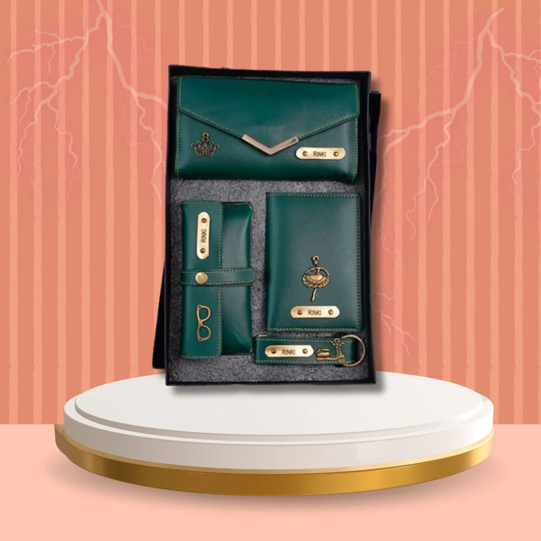 Jianora’s Elegant Her Essentials Gift Set – 3-Fold Clutch, Passport & Sunglasses Covers